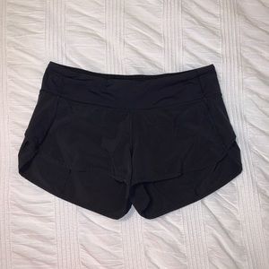 Lululemon Black Speed Up Shorts